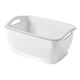 thumbnail image 3 of Cesta coladora de doble capa, escurridor de frutas para cocina, coladores de cocina, cuenco, coladores de alimentos para arroz, frijoles, espagueti, blanco pequeño, 3 of 9
