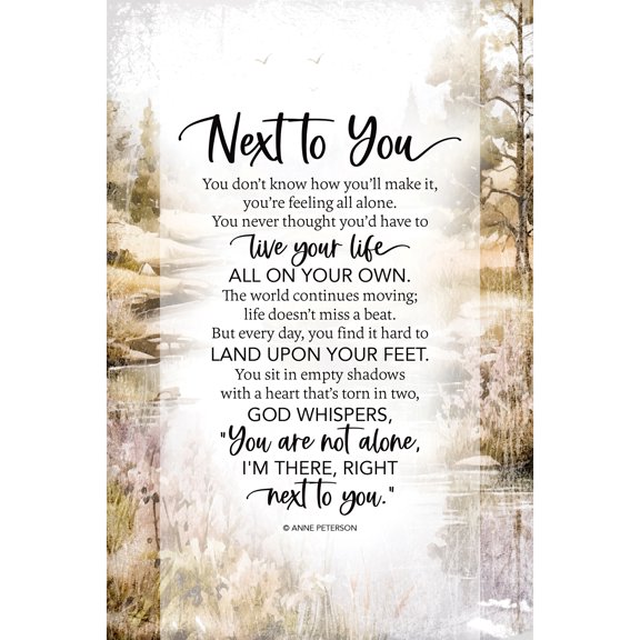 Dexsa Next To You Bereavement Wall Wooden Plaque