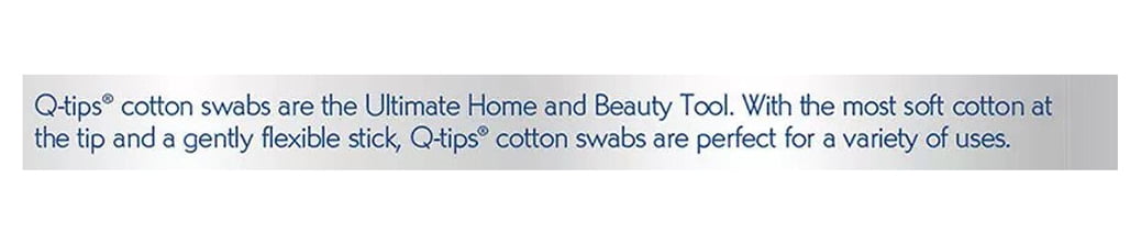 Q-tips Cotton Swabs, 625 Count, 2 Pack, 500 Count, 1 Pack