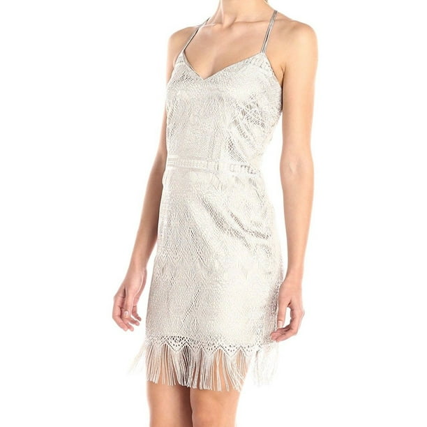 Jessica Simpson Jessica Simpson NEW Gold Women's Size 14 FringeHem