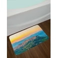 thumbnail image 2 of Sicily Bath Mat, Calascibetta Village Sunset Nature Photo Small and Historical Town, Plush Bathroom Decor Mat with Non Slip Backing, 29.5" X 17.5", Multicolor, by Ambesonne, 2 of 2