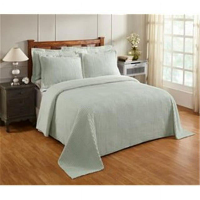 Better Trends BSASPQUSA Jullian Cotton Bedspread, Sage - Queen Size