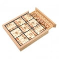 thumbnail image 4 of Juego de mesa de sudoku de madera, rompecabezas, juego de mesa, juego familiar, rompecabezas educativo Negro, 4 of 9