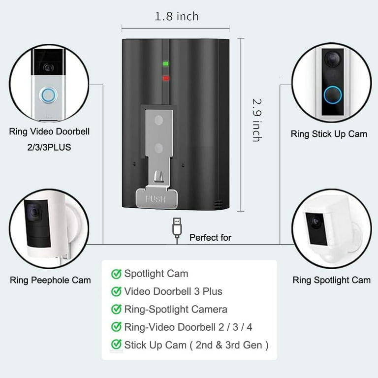 Ring Doorbell Battery How To Charge Ring Camera Battery Doorbell
