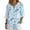 Dandelion Flower, variant on Xoenoiee Paint Splatter Print Womens 3/4 Sleeve Tops Cotton Linen Shirts V Neck Lace Casual Loose Fit Blouses Button Down Boho Tees, Size S