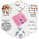 thumbnail image 5 of Caja de almacenamiento de plástico transparente de 5 celdas con botón deslizante, elemento de caja de almacenamiento de joyas, papelería MFZFUKR BST3013569-4, 5 of 5