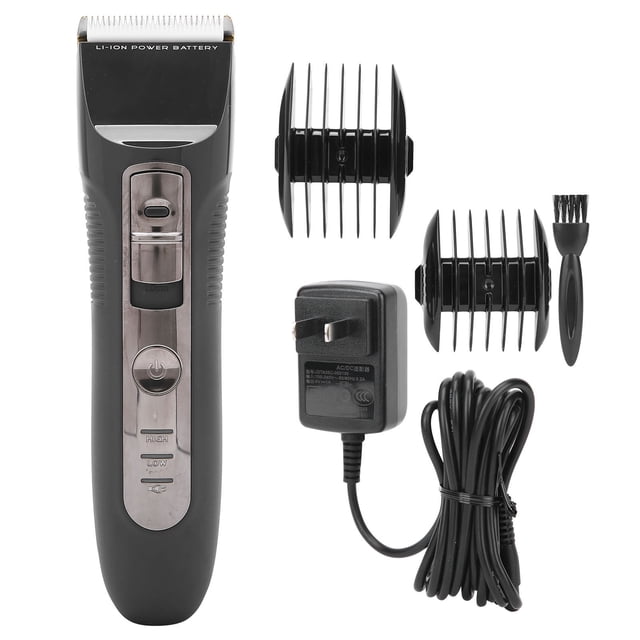 Cortapelos recargable para hombre, kit de corte de pelo para peluquero doméstico, enchufe estadounidense 100240V T9 (gris)