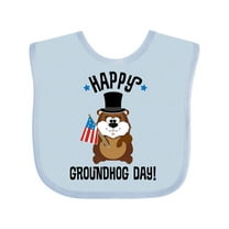 Inktastic Happy Groundhog Day February Boys or Girls Baby Bib