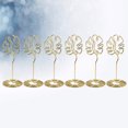 thumbnail image 4 of 6Pcs Fashion Metal Electroplating Monstera Holder Desktop Decoration Gift Scratch Signature(Golden), 4 of 9