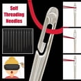 thumbnail image 3 of 12/30Pcs Side Hole Blind Sewing Needles Stainless Steel Elderly Needles Hand Sewing Stitching Pin DIY Home Self Threading Needle, 3 of 9