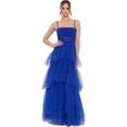 thumbnail image 1 of Betsy & Adam Womens Long Evening Corset Dress, darkblue, 6, 1 of 1