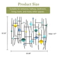 thumbnail image 4 of LuxenHome Modern Metal Wall Decor in Multi-Color and Black, 4 of 15