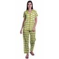 thumbnail image 1 of Moomaya Ensemble de Pyjama à Manches Courtes Imprimé pour Femmes Chemise de Nuit Boutonnée Imprimée, 1 of 6