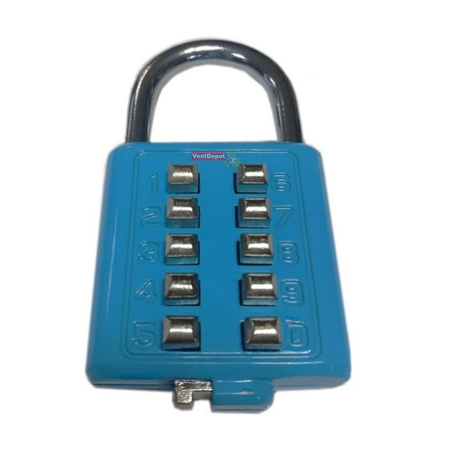 Candados DE Seguridad VenteDepot SecurityCode 3Pzas 10 Teclas Azul