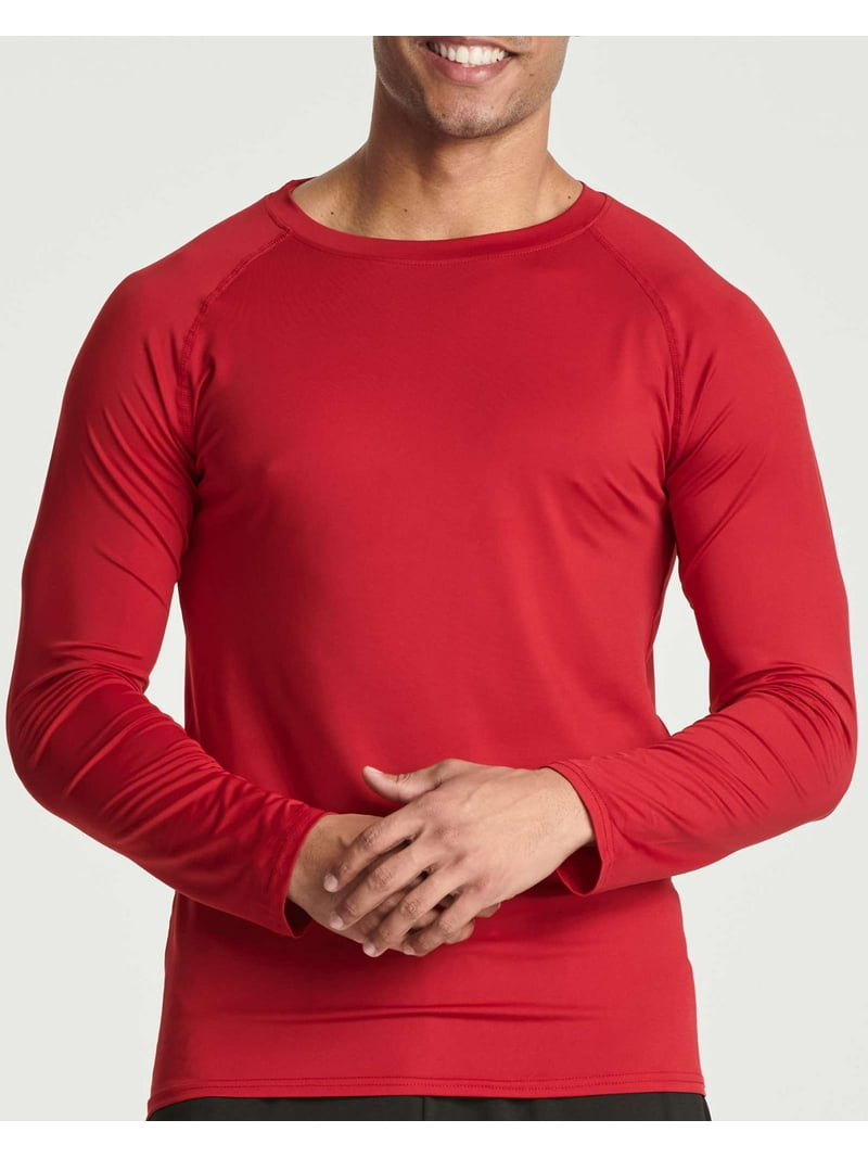 Real Essentials 3 & 5 Pack: Men's Mesh Quick Dry Athletic Long Sleeve T-Shirt UPF SPF UV Sun (Available in Big & Tall
