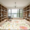 thumbnail image 2 of ODIKA 6'x9' Machine Washable Non-Slip Area Rug, Cottagecore Cream High Traffic Rug, Beige, 1082954, 2 of 7