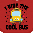 thumbnail image 4 of Inktastic I Ride the Cool Bus with Yellow Bus Boys or Girls Baby Bib, 4 of 4