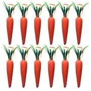 6 Inch Easter Carrot Hanging Ornaments Artificial Easter Foam Glitter Carrots