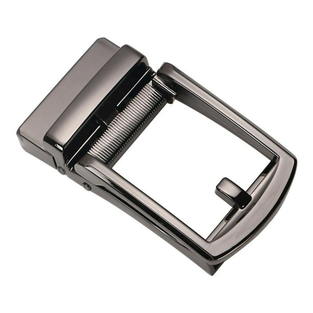Hebilla de cinturón automática sólida para hombre, hebilla de cinturón de cuero con trinquete pulido de metal Estilo 5