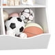 thumbnail image 3 of Gabinete de almacenamiento de juguetes, estantería y estantería para niños de tres niveles para almacenamiento de libros y juguetes, 3 of 11