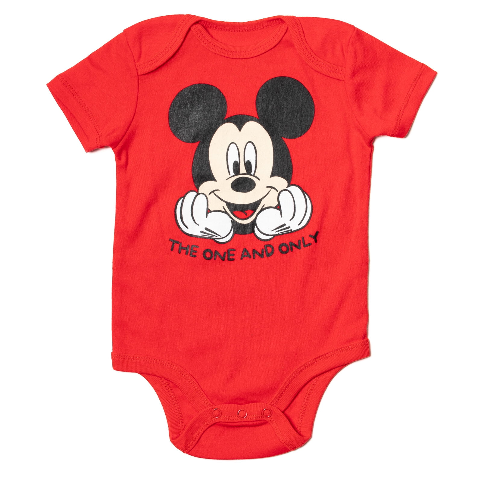 Disney Mickey Mouse Newborn Baby Boy or Girl Fleece Pullover Hoodie Bodysuit and Pants 3 Piece Outfit Set Newborn to Infant