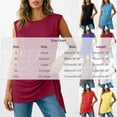 thumbnail image 3 of DailyTrove Women Crew Neck Side Split Long Length Loose Sleeveless Casual Tank Shirt, 3 of 6