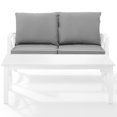 thumbnail image 3 of Crosley Kaplan 2 Piece Patio Sofa Set in Gray and White, 3 of 10