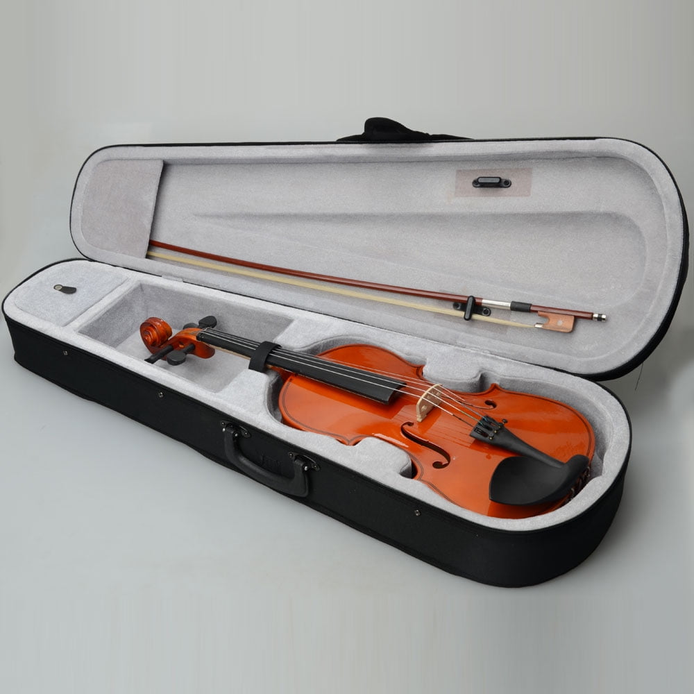 Ktaxon 15" Acoustic Viola Set for Beginner with Case, Bow and Rosin, Nature