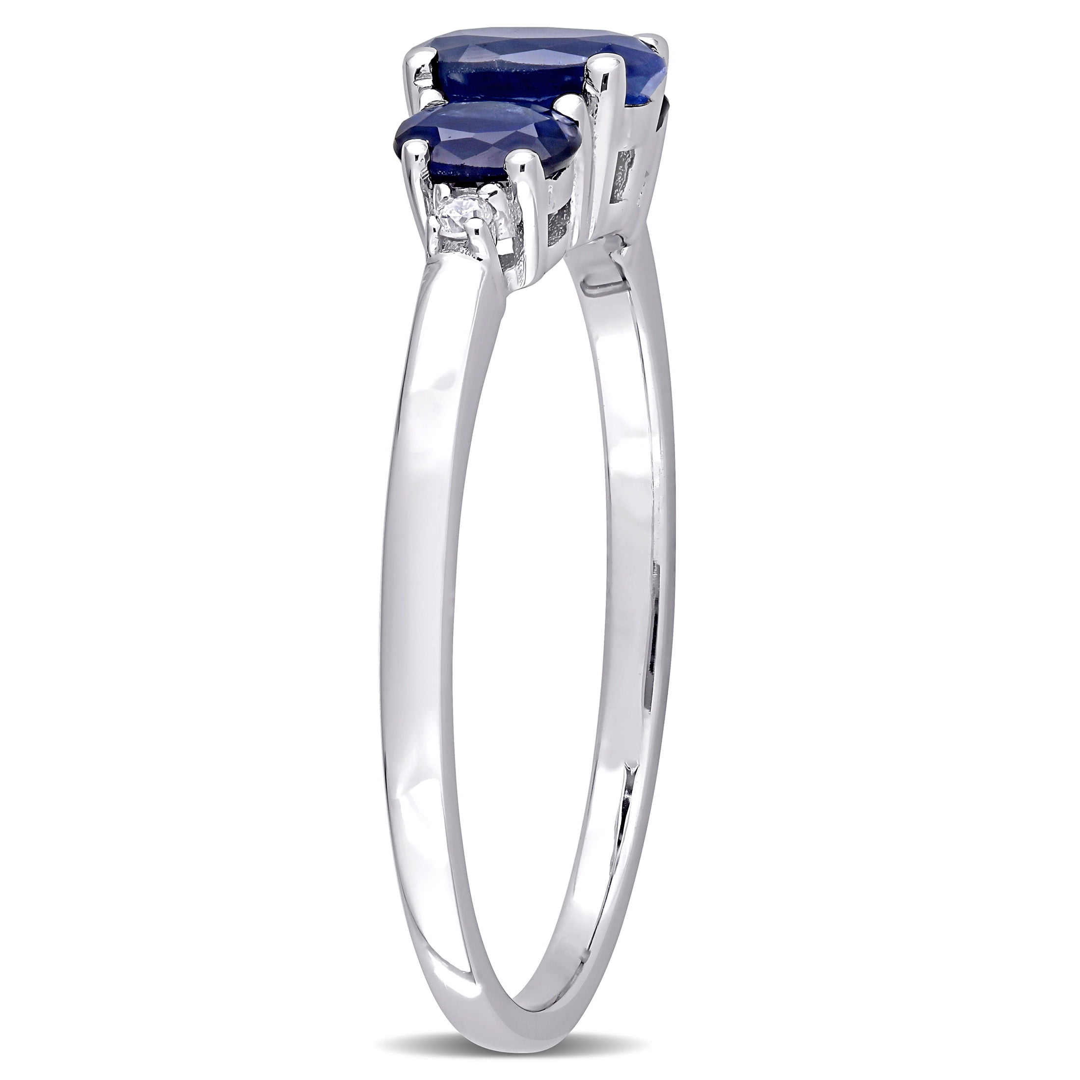 Everly Women's Sapphire 10K White Gold Engagement Ring
