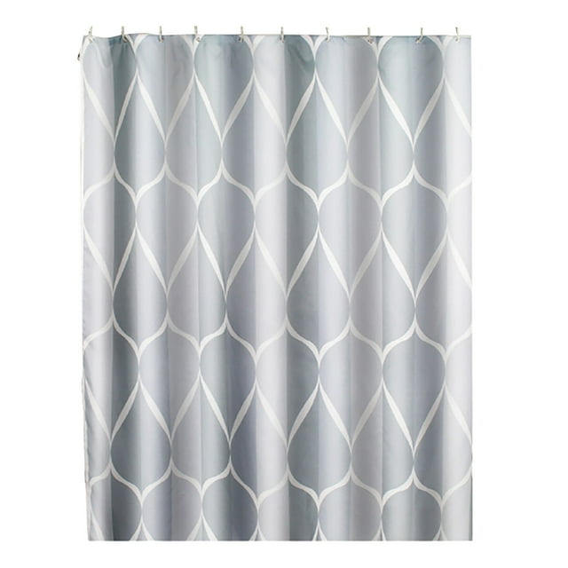 LKWLPD Premium Hotel-Grade Shower Curtain - Waterproof Polyester Fabric Liner with Weighted Hem Design, Machine Washable White Bath Tub Enclosure