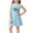 Blue, variant on Cethrio Girls' Summer Nightgowns, Casual Mid-length Sleeveless Graphic Girls' Sleepwear Pink Size 5-6 T
