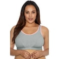 thumbnail image 3 of Women's Plus-Size Soft Cup Sports Bra, 48C, BLACK, 3 of 7