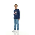 thumbnail image 5 of Sezzit Boys’ Christmas Sweatshirt – Clasic Cozy Xmas Fleece Pullover with Festive Holiday Graphics – Navy Santa -Size 4, 5 of 7