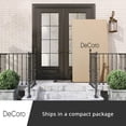 thumbnail image 5 of DeCoro Cambridge Easy Assembly Upholstered Platform Bed with Headboard, Metal Frame with Solid Wood Slat Support, No Box Spring Required and Noise-free, Queen, Linen, 5 of 10