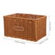 thumbnail image 5 of Cesta de flores tejida de ratán de imitación, cesta tejida de almacenamiento rústico, cesta de flores Rectangular, decoración, 5 of 6