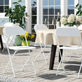 thumbnail image 3 of MoNiBloom 10pcs Folding Chair, Commercial Seat with Steel Frame, for Events Dining Wedding Party Picnic, White, 3 of 12