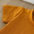 thumbnail image 2 of Gibobby Blusas Para Niñoses Camiseta sólida de manga corta para niños pequeños y niñas con bolsillo(Café, 6-12 Meses), 2 of 5