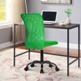 thumbnail image 2 of NiamVelo Pink Office Chair Adjustable Armless Mesh Computer Desk Chair with Lumbar Support, Ergonomic Mid Back Swivel Task Executive Chair, Green, 2 of 7