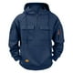 thumbnail image 1 of Dolkfu Sudadera con capucha de color sólido para hombre, sudadera de fitness con cuarto de cremallera y múltiples bolsillos, ropa deportiva para hombre M, 1 of 2
