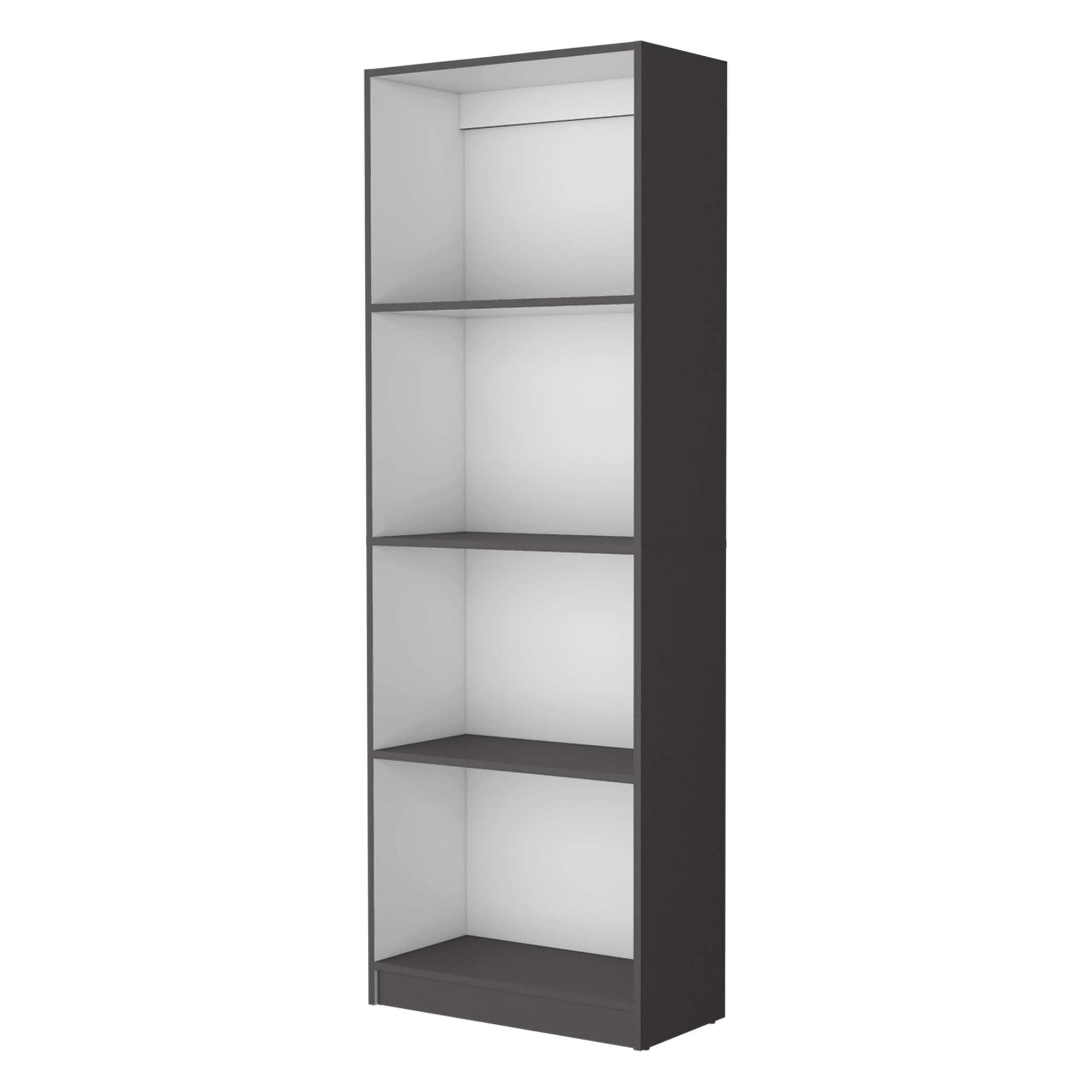 4-Tier Tall Bookcases 71.1" Freestanding Storage Living Shelves Bookcase