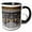 Black/White, variant on 3drose, Austria, Vienna, Secession, Relief -eu03 Egi0007 - Edward and Susan Ginsberg, 11oz Two-tone Green Mug