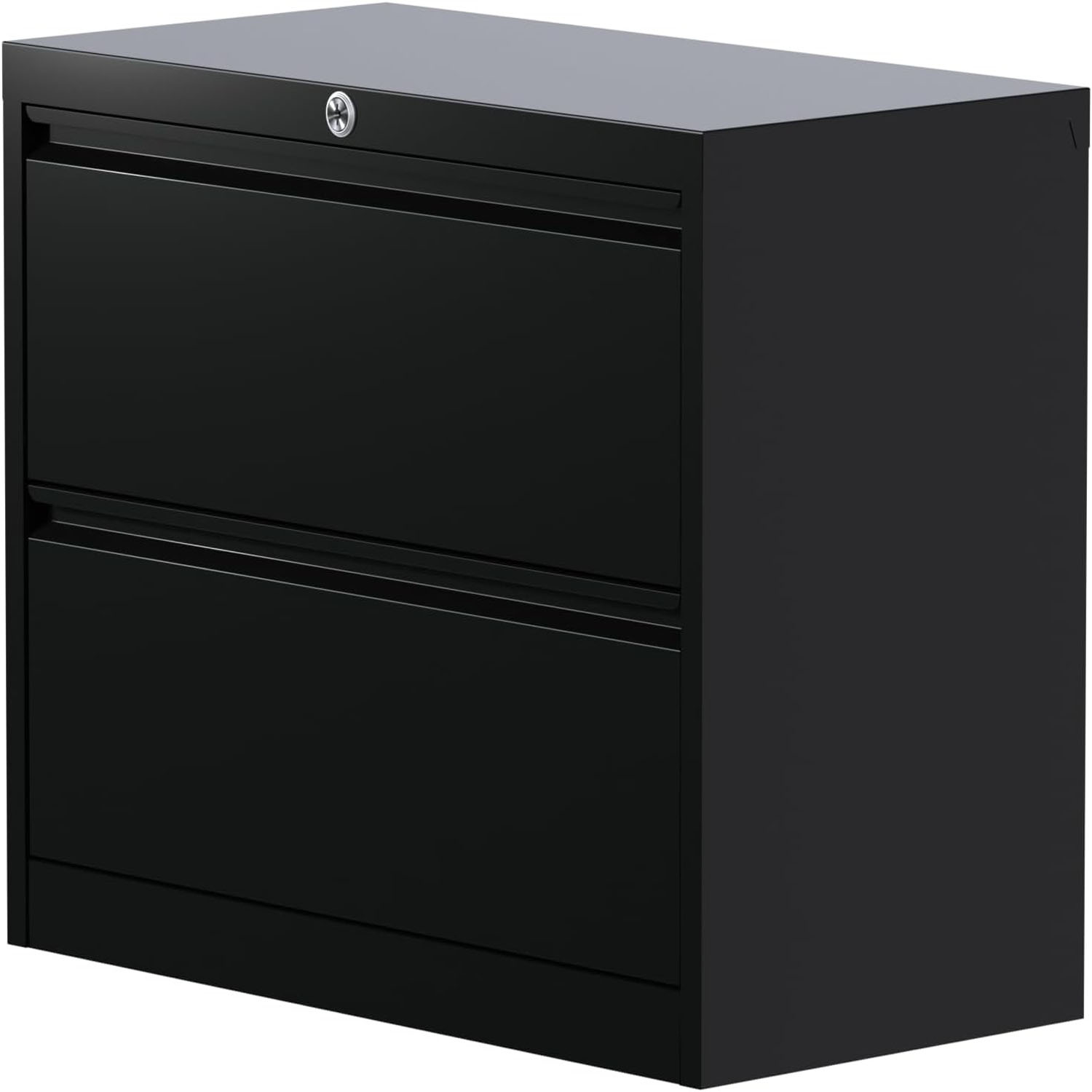 Ataucjin 2-Drawer File Cabinet with Lock, Metal Lateral Filing Cabinets for Letter/Legal Size Documents, Heavy Duty File Storage for Home Office | Requires Assembly