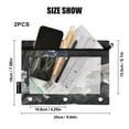 thumbnail image 4 of FORMRS 2 Pack Pencil Pouch for 3 Ring Binder with Clear Window Zipper Case, Space Earth, 4 of 6