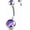 Purple, variant on Belly Button Rings Surgical Stee, Internally Threaded Belly Rings, 14G Belly Piercing accessories, Belly Button Rings, Navel Piercing accessories For Women Men