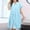 Sky Blue#1, variant on jobturf Robes for Women Lightweight Waffle Knit Short Sleeve Bathrobe Spa Robe Bridesmaids Side Slit Short Housecoat