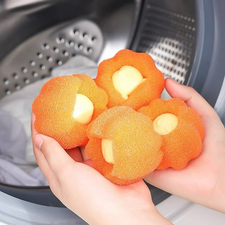 3pcs Reusable Hair Remover Washing Machine Hair Catcher Laundry Ball Dryer Ball for Clothing Dog Cat Pet Hair Remover