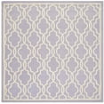 thumbnail image 3 of SAFAVIEH Cambridge Kyle Geometric Wool Area Rug, Lavender/Ivory, 6' x 6' Square, 3 of 8