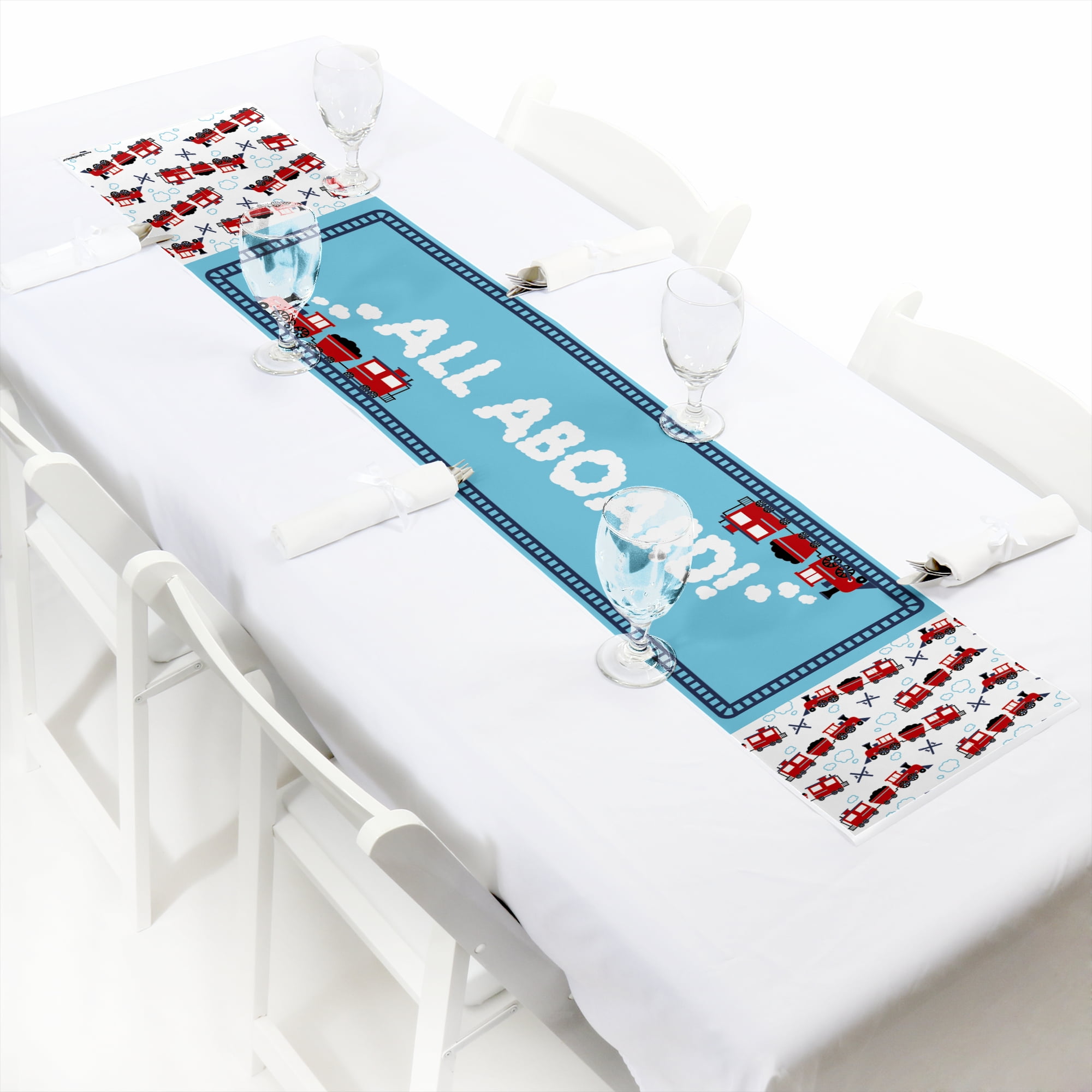 Train Party Petite Table Runner 12" x 60"