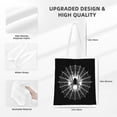thumbnail image 4 of DouZhe Reusable Grocery Bags, Fantasy Spider Net Abstract Lightweight Polyester Canvas Cloth Tote Bag for Travle Gym Shopping School, 15" x 16", 4 of 7
