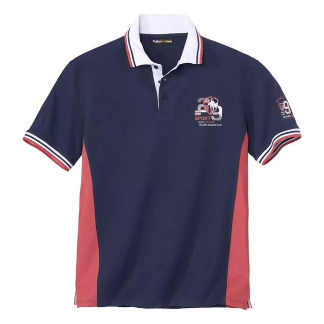 Atlas For Men - Polo de Jersey Deporte para Hombre (Marino)